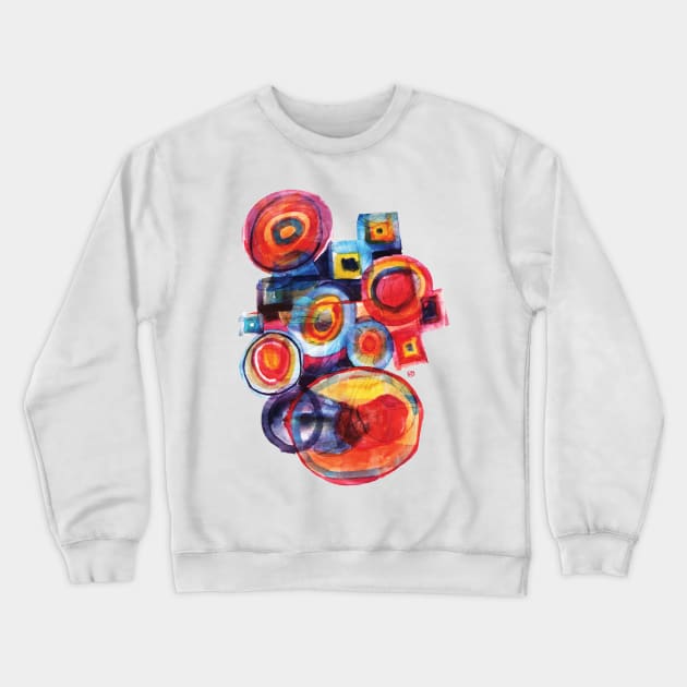 Color Composition Crewneck Sweatshirt by kasia_dippel